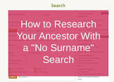 ancestor search