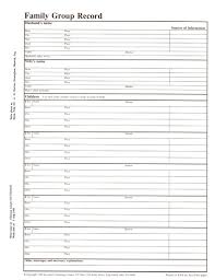 genealogy worksheet