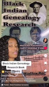 black indian genealogy research