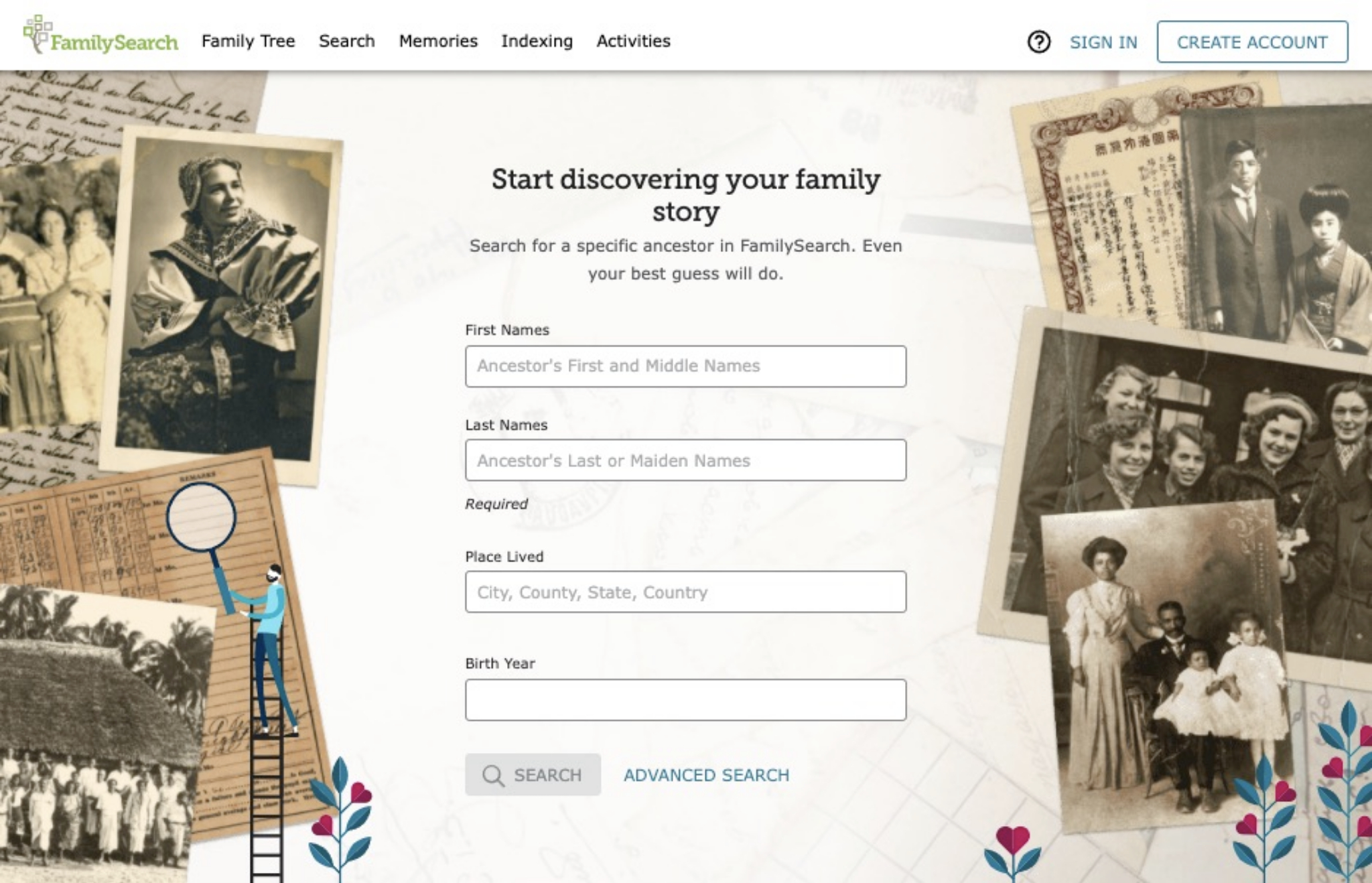 family heritage search