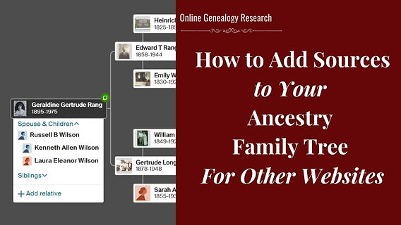 online genealogy databases